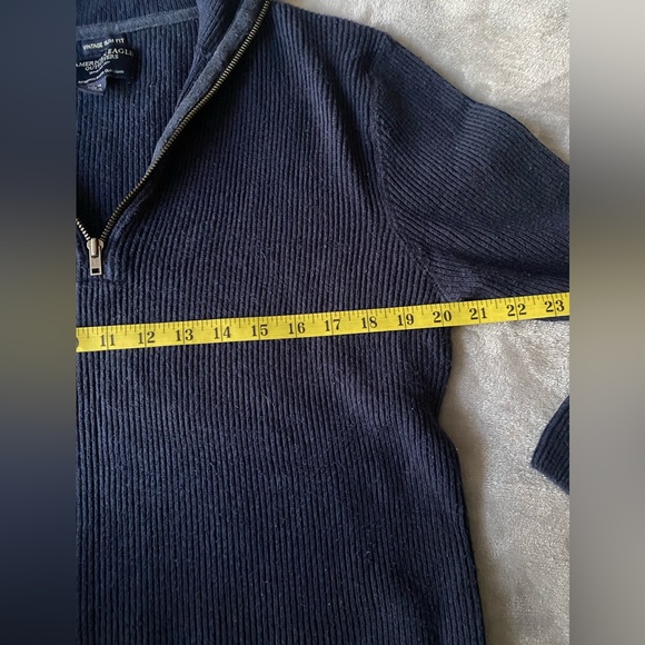 American Eagle Vintage Fit Men’s Navy Sweater Size L - Picture 3 of 7